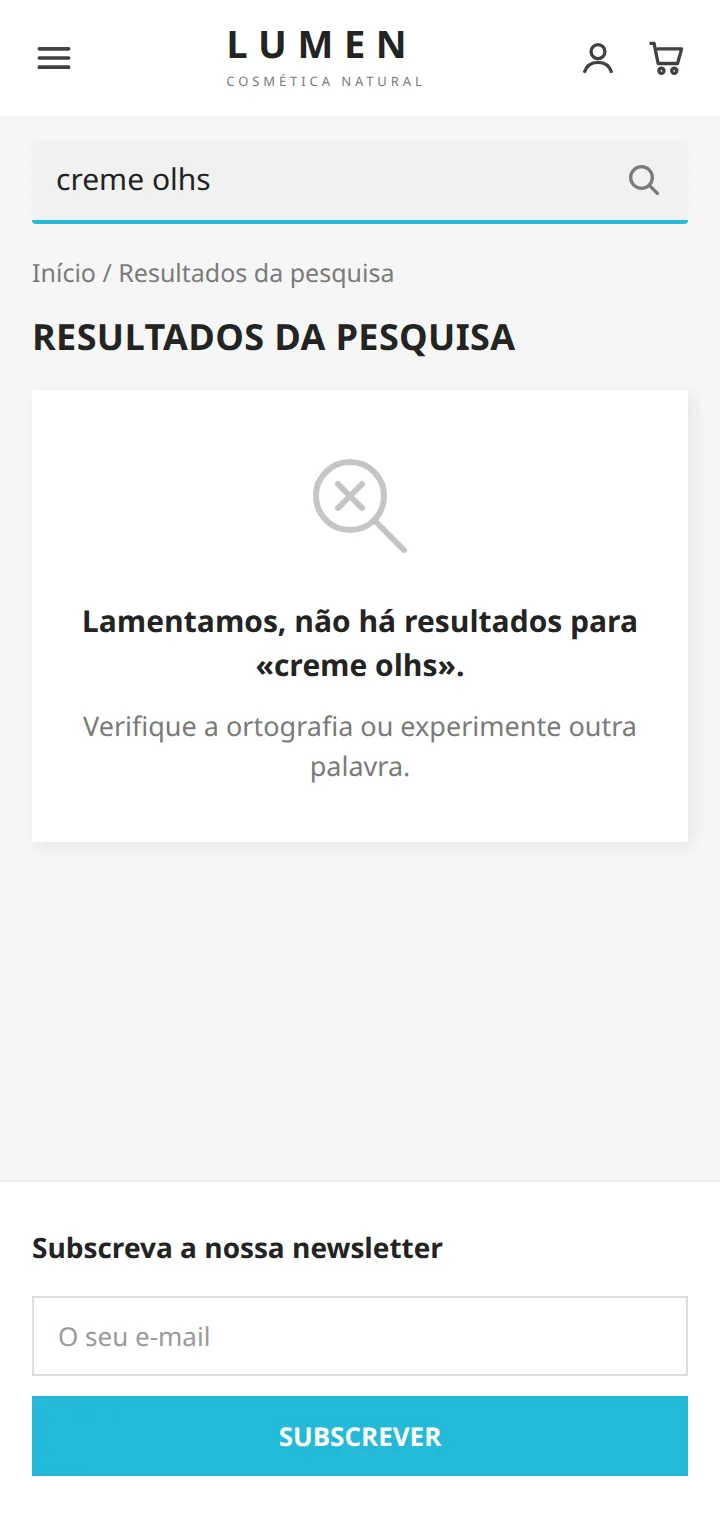 Pesquisa nativa do PrestaShop no telemóvel: 0 resultados por causa de um erro